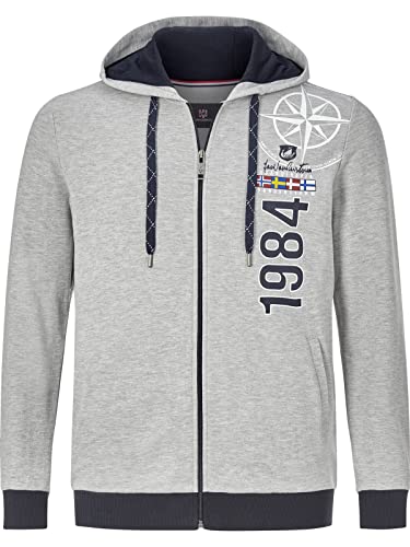 Jan Vanderstorm Herren Sweatjacke Eginhard Silbergrau XL - 56/58 von Jan Vanderstorm