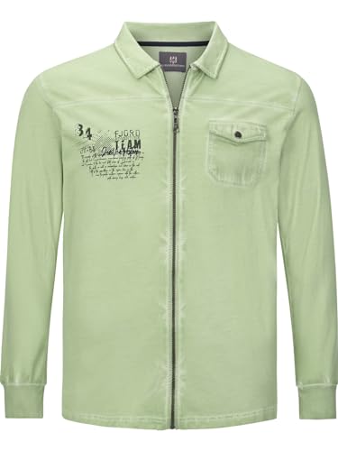 Jan Vanderstorm Herren Sweatjacke Folkward hellgrün, 4XL (XXXXL) - 68/70 von Jan Vanderstorm