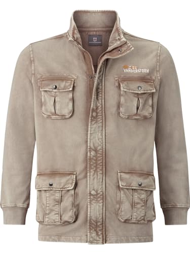Jan Vanderstorm Herren Sweatjacke Gangolf Hellbraun, XL - 56/58 von Jan Vanderstorm
