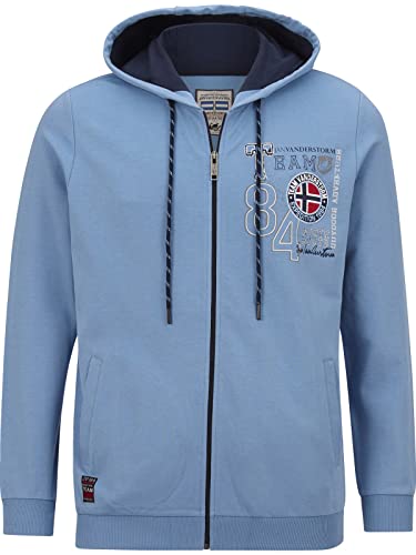 Jan Vanderstorm Herren Sweatjacke Holvast blau L - 52/54 von Jan Vanderstorm