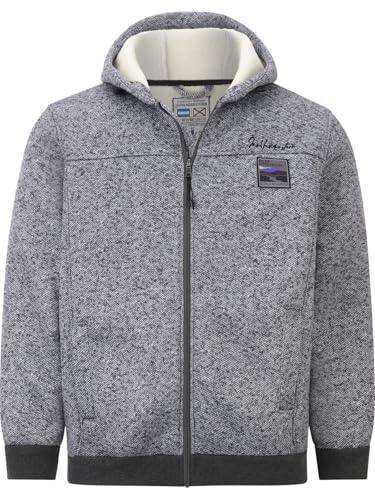 Jan Vanderstorm Herren Sweatjacke Mikrikson grau, 3XL (XXXL) - 64/66 von Jan Vanderstorm