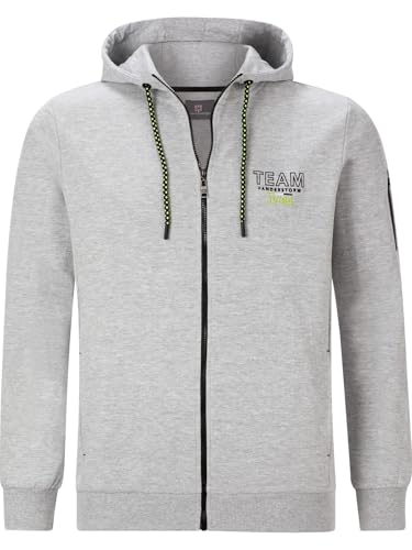 Jan Vanderstorm Herren Sweatjacke Odgrim Silbergrau, 3XL (XXXL) - 64/66 von Jan Vanderstorm