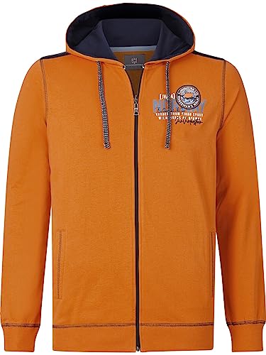 Jan Vanderstorm Herren Sweatjacke Renko orange, 4XL (XXXXL) - 68/70 von Jan Vanderstorm