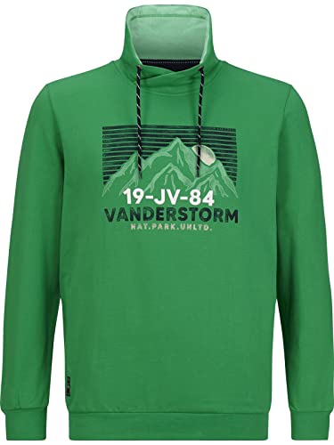 Jan Vanderstorm Herren Sweatshirt ANJE Casual Sweater grün 6XL (XXXXXXL) - 76/78 von Jan Vanderstorm