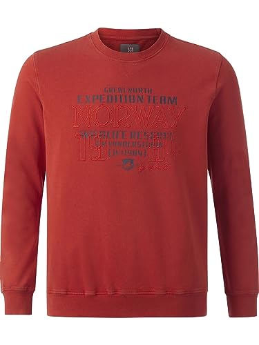 Jan Vanderstorm Herren Sweatshirt Azzo Casual Sweater rot 2XL (XXL) - 60/62 von Jan Vanderstorm