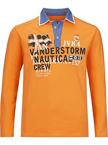 Jan Vanderstorm Herren Sweatshirt Bente Casual Sweater orange L - 52/54 von Jan Vanderstorm