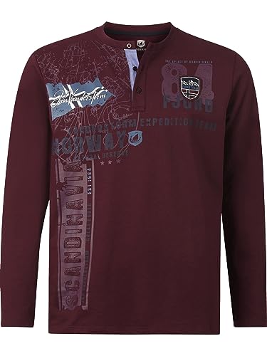 Jan Vanderstorm Herren Sweatshirt Fionn dunkelrot, L - 52/54 von Jan Vanderstorm