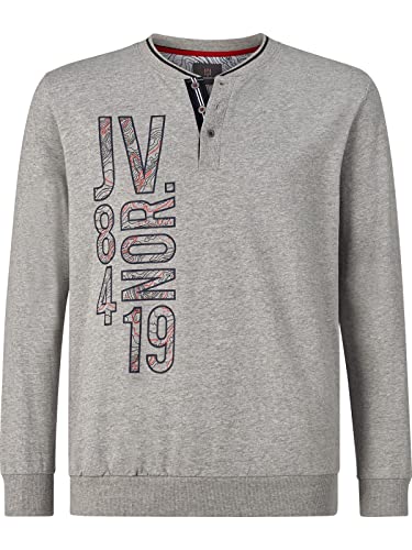 Jan Vanderstorm Herren Sweatshirt Gandalv Casual Sweater grau 5XL (XXXXXL) - 72/74 von Jan Vanderstorm