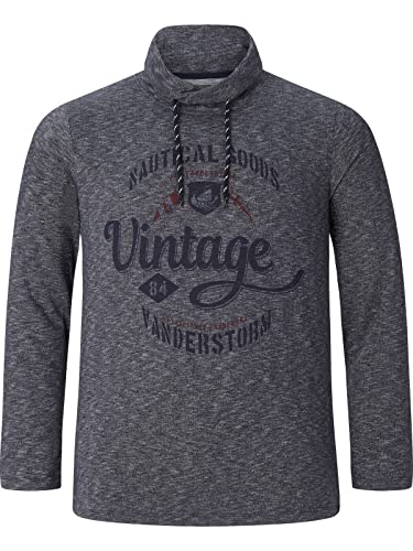 Jan Vanderstorm Herren Sweatshirt Hagen Casual Sweater blau L - 52/54 von Jan Vanderstorm