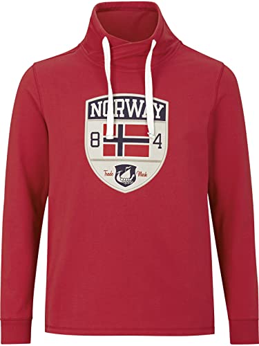 Jan Vanderstorm Herren Sweatshirt Hentri Casual Sweater rot 2XL (XXL) - 60/62 von Jan Vanderstorm
