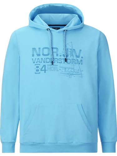 Jan Vanderstorm Herren Sweatshirt Jeppe Casual Sweater Mit Kapuze türkis 2XL (XXL) - 60/62 von Jan Vanderstorm