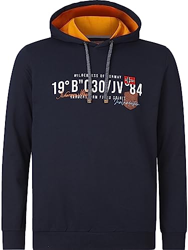 Jan Vanderstorm Herren Sweatshirt Jorrit Casual Sweater Mit Kapuze dunkelblau L - 52/54 von Jan Vanderstorm