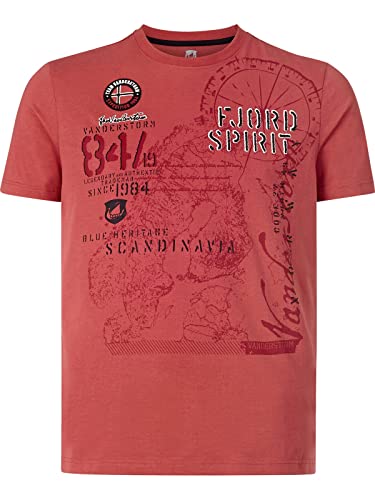 Jan Vanderstorm Herren T-Shirt Dominik rot, 4XL (XXXXL) - 68/70 von Jan Vanderstorm