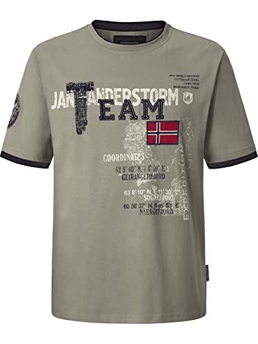 Jan Vanderstorm Herren T-Shirt Sölve Oliv L - 52/54 von Jan Vanderstorm