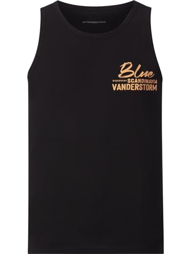 Jan Vanderstorm Herren Tanktop Felton schwarz, 5XL (XXXXXL) - 72/74 von Jan Vanderstorm