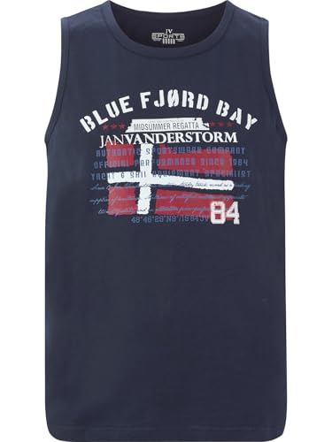 Jan Vanderstorm Herren Tanktop Olof dunkelblau, 4XL (XXXXL) - 68/70 von Jan Vanderstorm