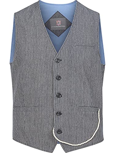 Jan Vanderstorm Herren Weste Torvind blau 4XL (XXXXL) - 68 von Jan Vanderstorm