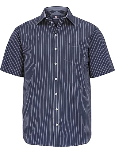 Jan Vanderstorm Herren Streifenhemd Perttu blau 2XL (XXL) - 45/46 von Jan Vanderstorm