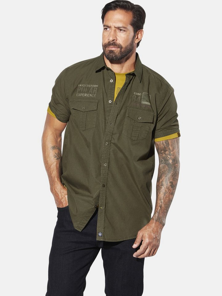 Jan Vanderstorm Kurzarmhemd ALPRI im Used-Look von Jan Vanderstorm