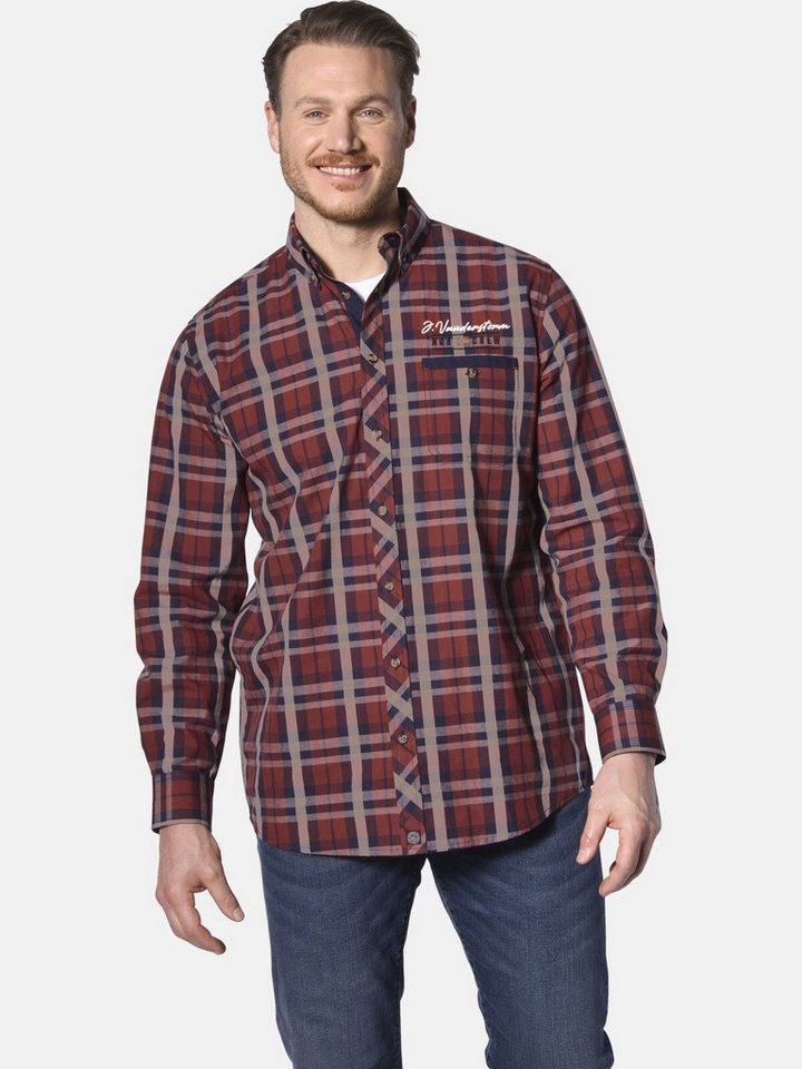 Jan Vanderstorm Langarmhemd NANTWIN mit vielseitiger Brusttasche von Jan Vanderstorm