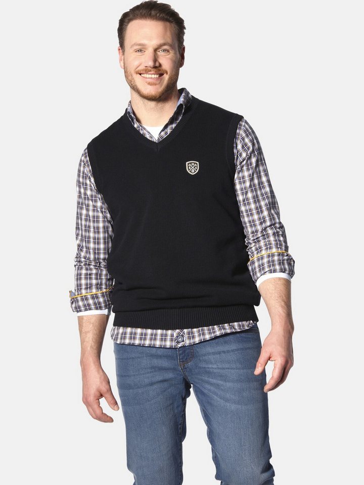 Jan Vanderstorm Pullunder SKORLAN mit Holzfäller-Badge von Jan Vanderstorm