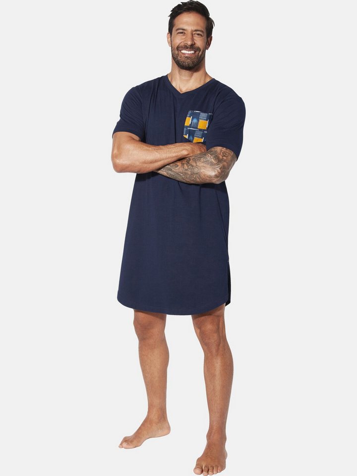 Jan Vanderstorm Pyjamaoberteil OENSKE mit karierter Brusttasche von Jan Vanderstorm