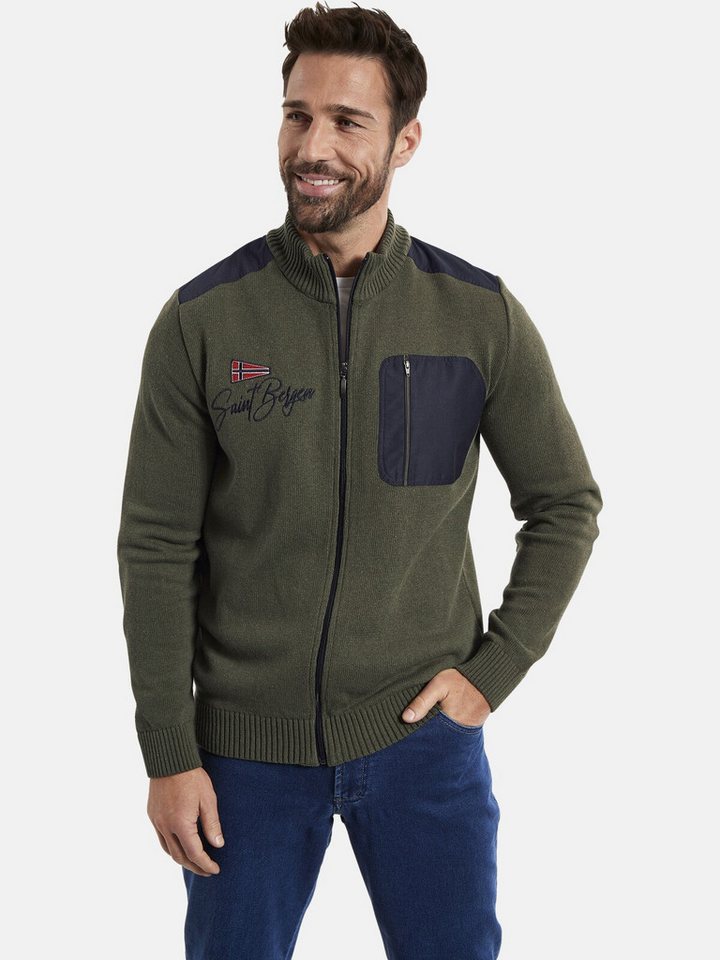 Jan Vanderstorm Strickjacke ABBO +Fit Kollektion, Ripstop-Nylon von Jan Vanderstorm