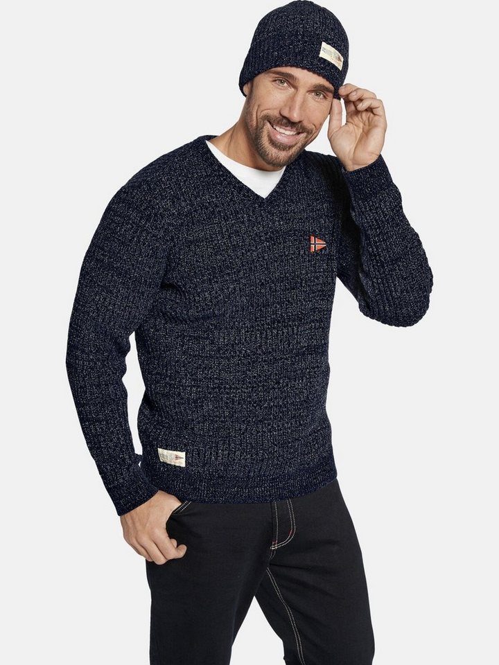 Jan Vanderstorm Strickpullover RONAI im Beanie-Style von Jan Vanderstorm