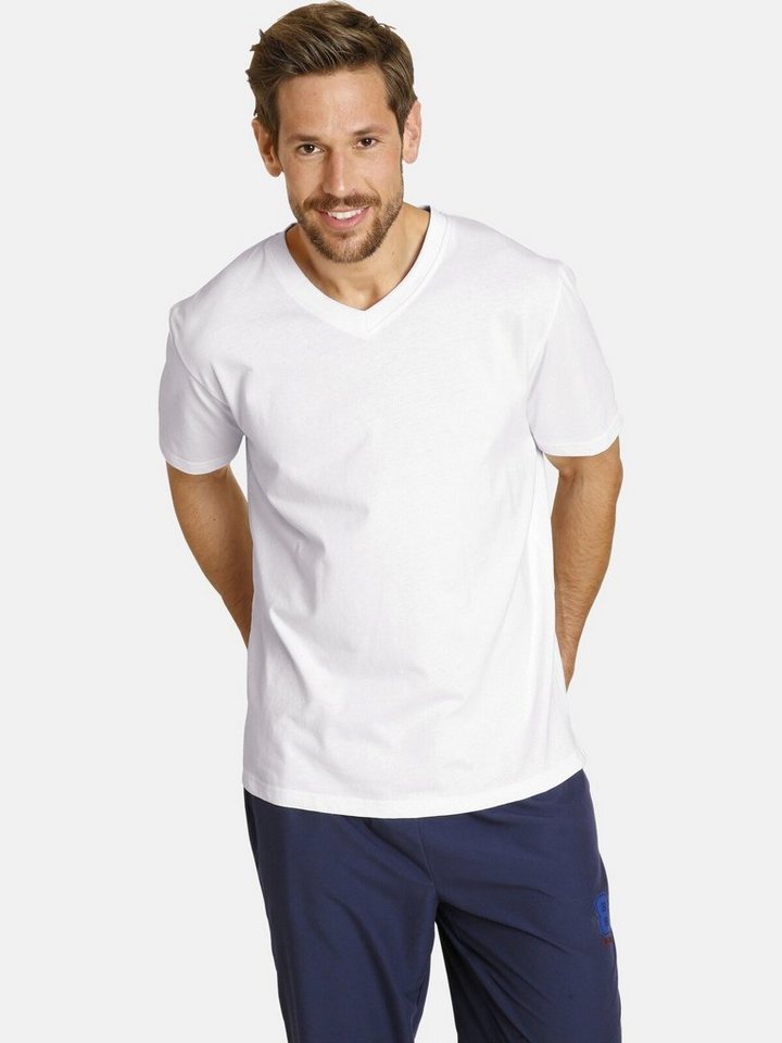 Jan Vanderstorm T-Shirt OSMO legere Passform (2er-Pack) von Jan Vanderstorm