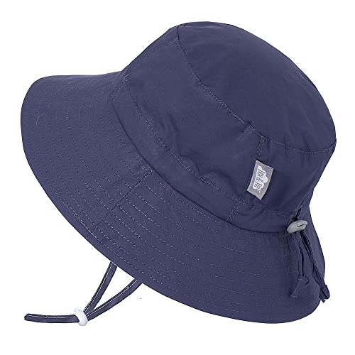 Jan & Jul Baby Sonnenhut, Fischerhut mit UV-Schutz UPF 50+ (Navy, 0-6 Monate) von Jan & Jul