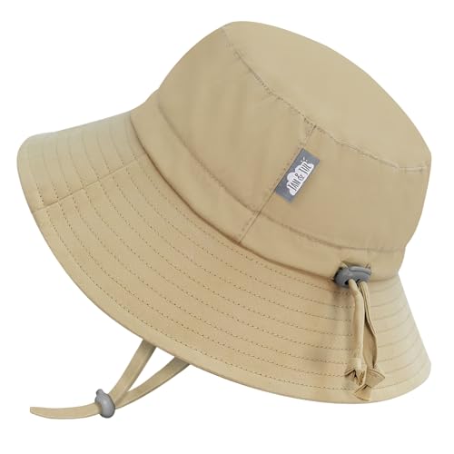 Jan & Jul Baby Sonnenhut, Fischerhut mit UV-Schutz UPF 50+ (Olive Khaki, 0-6 Monate) von Jan & Jul