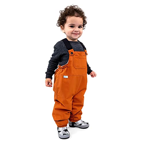 Jan & Jul Cozy-Dry Regenlatzhose für Jungen Mädchen Kleinkinder Verstellbare Träger (Terrakotta, 2-3 Jahre) von Jan & Jul
