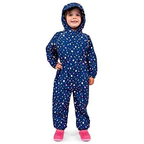 Jan & Jul Girls Rain Coverall for Kids, Waterproof Suit (Cozy-Dry: Terrazzo, Size: 5 Years) von Jan & Jul