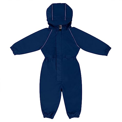 Jan & Jul Kids Rain Suit Coverall with Warm Fleece Lining (Cozy-Dry: Nebula Blue, Size: 2 Years) von Jan & Jul