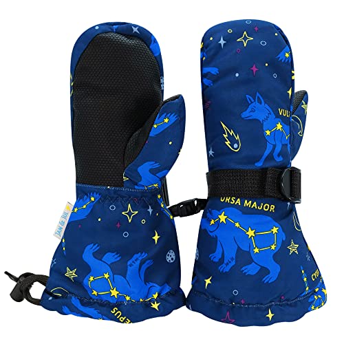 Jan & Jul Wasserdichte Winter-Schnee-Handschuhe für Kinder (Constellations, L: 6-8J) von Jan & Jul