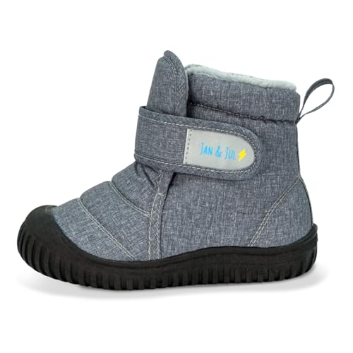 Jan & Jul Kids Winter Boots, Water-Resistant Insulated (Heather Grey, EU Size 26.5 Little Kid) von Jan & Jul