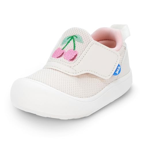 Jan & Jul Mädchen Easy-On Kleinkinderschuhe mit flexiblen Sohlen für den Sommer (Kirschen, Größe 23 Kleinkind) von Jan & Jul