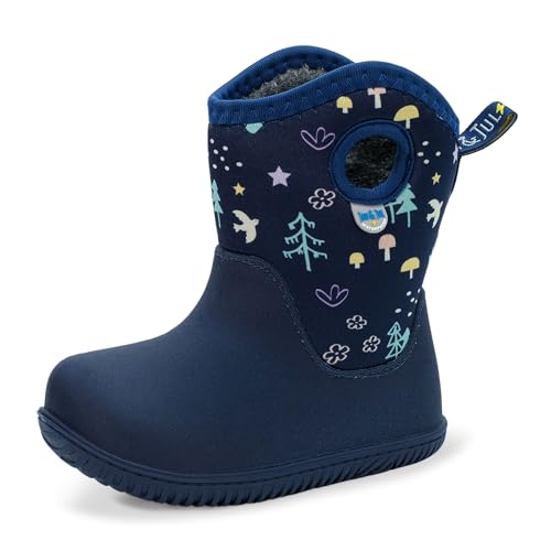 Jan & Jul Mädchen wasserdichte isolierte Winterstiefel für Schnee (Navy Forest, Größe 11 Kinder) von Jan & Jul