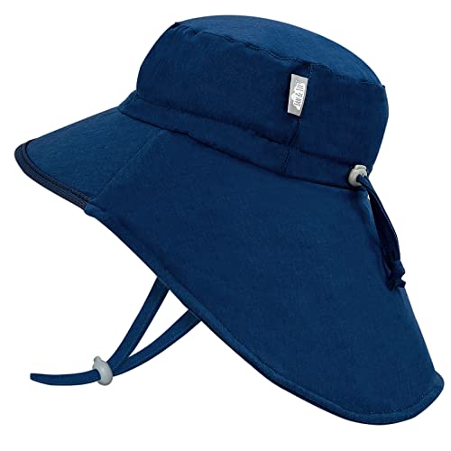 Jan & Jul Quick Dry Adventure UV Protection Hat, Adjustable (L: 2-5 Years, Navy: Navy Trim) von Jan & Jul