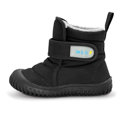 Jan & Jul Snow Boots for Boys or Girls (Black, EU Size 20 Toddler) von Jan & Jul