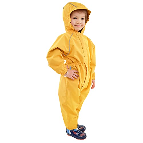 Jan & Jul Toddler Waterproof Rain-Suit Fleece-Lined Play-wear for Boys and Girls (Cozy-Dry: Yellow, 2T) von Jan & Jul