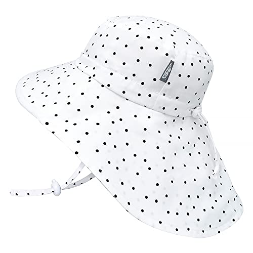 Jan & Jul Verstellbarer Baby Strandhut mit breiter Krempe USF 50 Sonnenschutz (S: 0-6 Monate, Punkte) von Jan & Jul