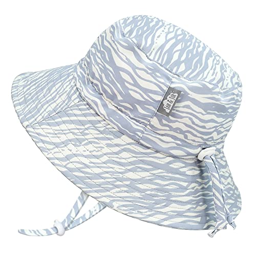 Jan & Jul Wasserabweisender Baby Sonnenhut mit UV-Schutz (S: 0-6 Monate, Wellen) von Jan & Jul