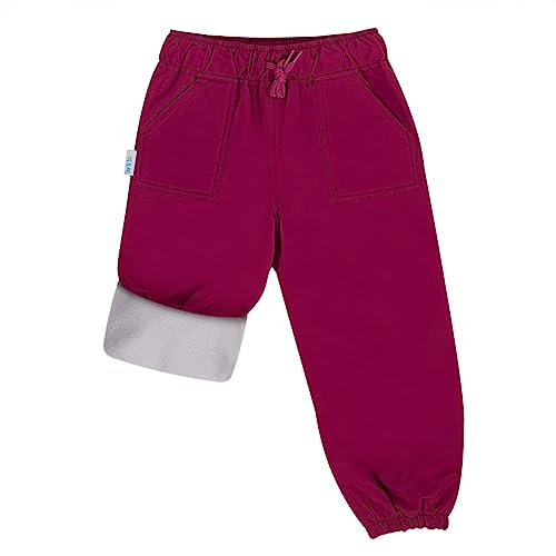 Jan & Jul Water-Proof Snow Rain Pants for Kids, Boys, Girls (Fleece-Lined: Wildberry, 2T) von Jan & Jul