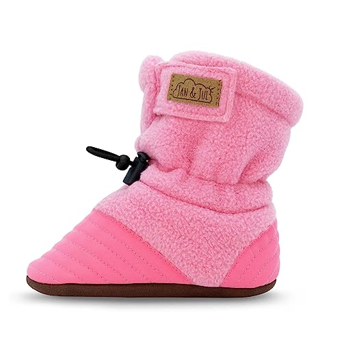 Jan & Jul Winter-Schuhe für Baby Mädchen, Gemütliche Fleece (Wassermelonenrosa, 12-18 Monate) von Jan & Jul