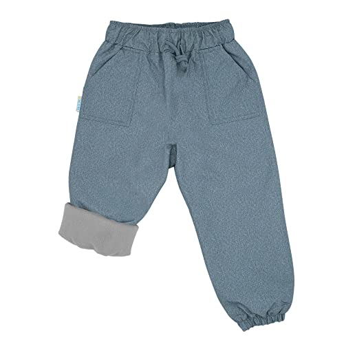 Jan & Jul wasserdichte Schnee-Regenhose für Kinder, Jungen, Mädchen (Hose mit Fleecefutter: Heather Grey, 3T) von Jan & Jul