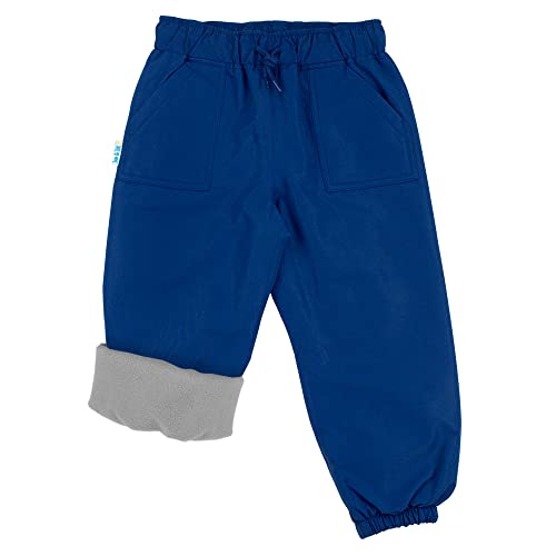 Jan & Jul wasserdichte Schnee-Regenhose für Kinder, Jungen, Mädchen (Hose mit Fleecefutter: Nebula Blue, 3T) von Jan & Jul