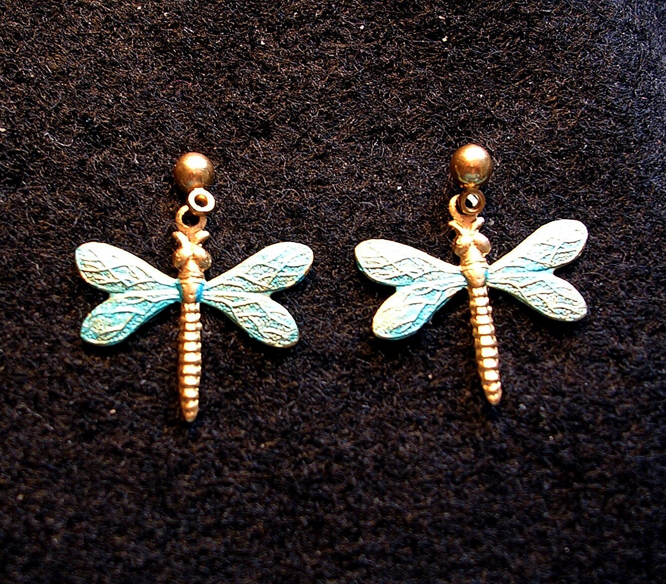 Libellen Ohrringe Medium. Türkis von JanHallDesigns