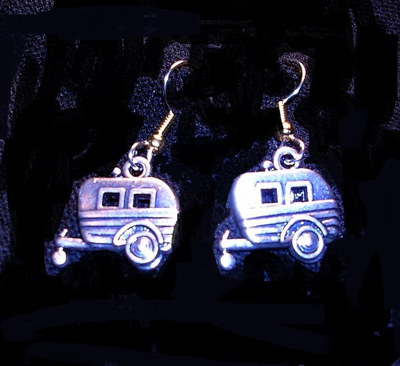Rv Camper Ohrringe Silberton von JanHallDesigns