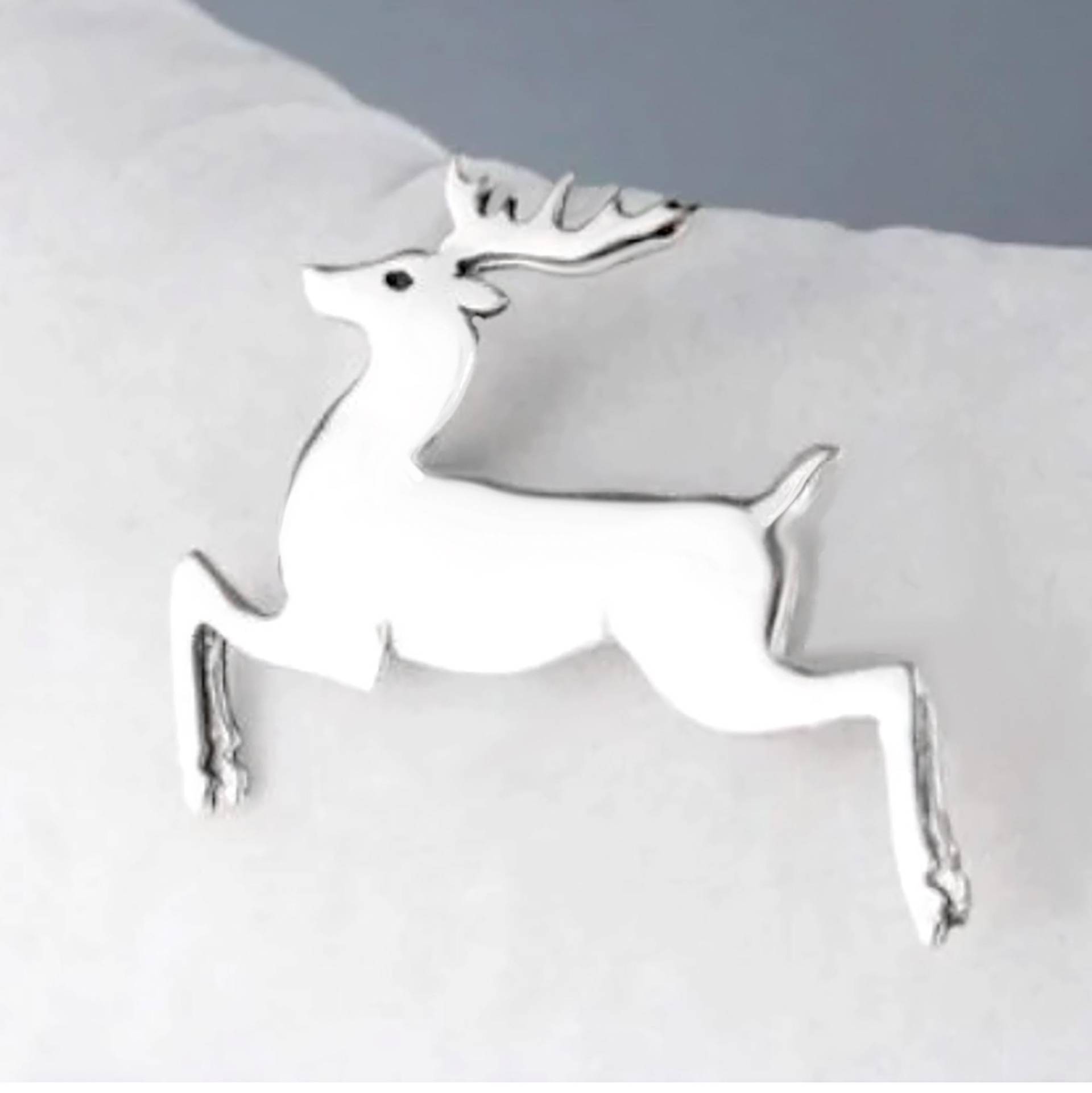 925 Silber Rentier Pin Urlaub Tier Schmuck 925 Silber Rentier Pin Urlaub Tier Schmuck von JanPalomboDesign